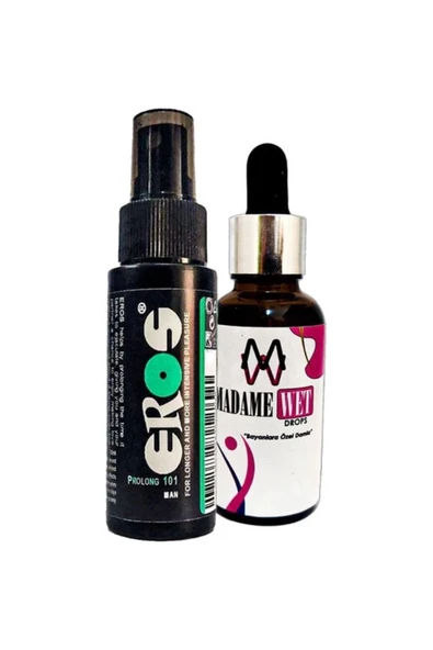 HBPAVM Eros Pro 101 Erkekler Için Büyük Boy Sprey 60 ml Ve Madamewet Kadınlara Özel 30 ml ürün görseli 1