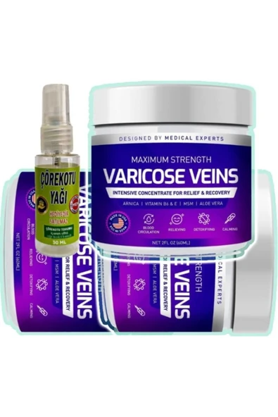HBPAVM Pharmapulse Varicose Veins Purple Bakım Kremi 100 ml x 3 adet + Çörek Otu Yağı 30 ml ürün görseli 1