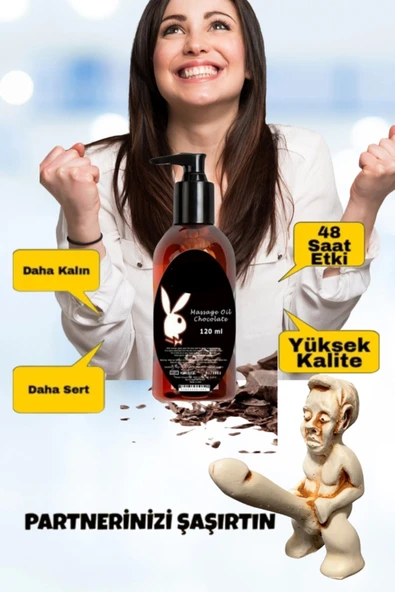 HBPAVM Chocolate Massage Oil 120 Ml Çikolata Aromalı Vücut Masaj Yağ ürün görseli 1