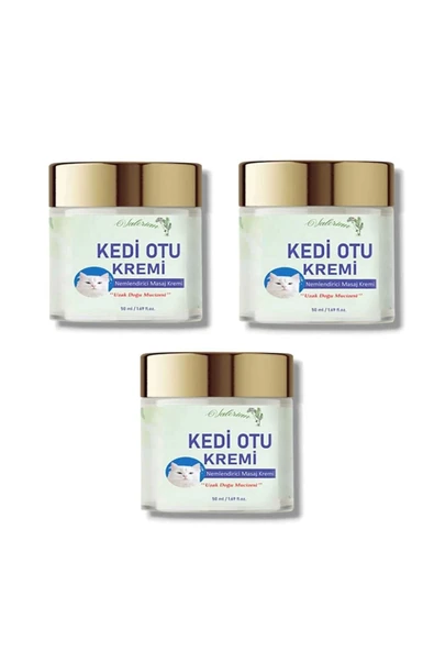 bzrv Kedi Otu Kremi Uzak Doğu Mucizesi Doğal Etkili Rahatlatıcı Krem 50 ML X 3 Adet ürün görseli 1