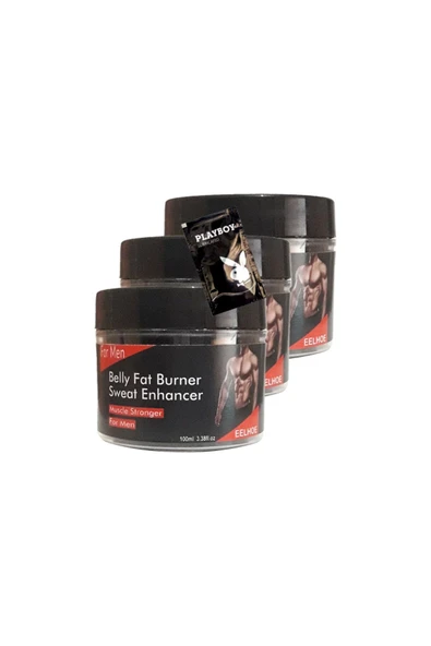 Bravilor Belly fatBurner Yağları eritmek için masaj bakım kremi 3x100 ml+1 Adet Jel ile ürün görseli 1