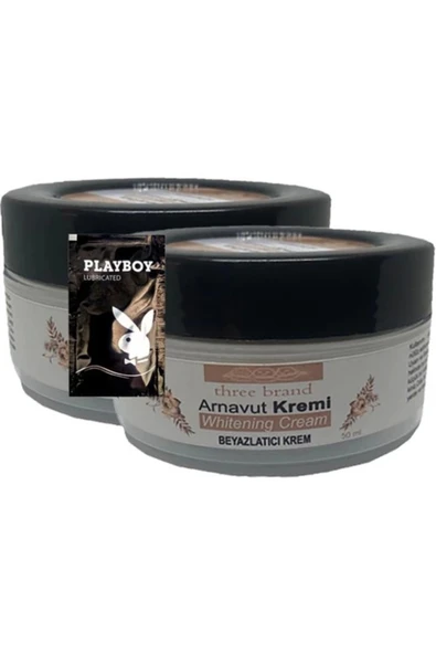 Livendo Three Brand Arnavut Kremi 2'li Birden Whitening Cream Bölgesel Aklık Kremi 50 ml + 1 Hediye Jel ürün görseli 1