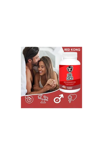 PONNA Red Kong Erkeklere Özel Bölge Destekleyici 60'lı x 2 ad+Lustra Masaj Yağı - Resim 4