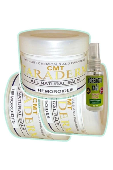 HBPAVM Süper Taraderm Kremi 100 ml x 3 adet + Çörek Otu Yağı 30 ml ürün görseli 1