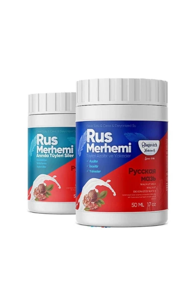 Olegovich Medicine Rus Merhemi 50 ml  Tüy Dökücü - Tüy Azaltıcı 2'Li Set ürün görseli 1