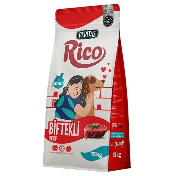 Rico Biftekli Yetişkin Köpek Maması  Yetişkin (1 - 7 Yaş) 15 Kg ürün görseli 1