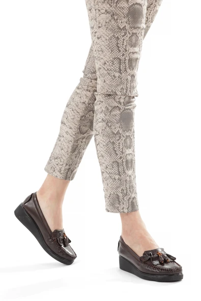 Artı-Artı001-7475-501-PSK  Hakiki Deri Günlük Ortopedik  Kadın Bağsız Kahverengi Roc Ayakkabı ürün görseli 1