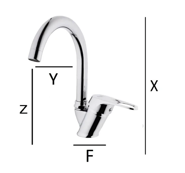 Lavabo Bataryası 360 Derece Oynar Başlıklı Banyo Bataryası 5 YIL Garantili Lavabo Musluğu - Resim 2