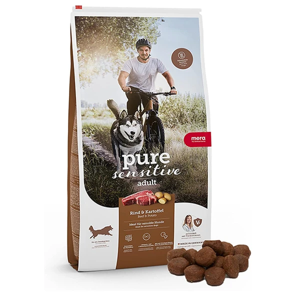 Mera Pure Sensitive Adult Biftek ve Patatesli Yetişkin Köpek Maması  Yetişkin (1 - 7 Yaş) Hayır 4 Kg ürün görseli 1