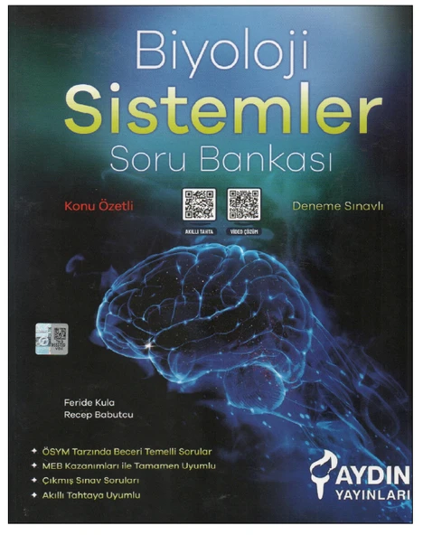 Aydın AYT Biyoloji Sistemler Soru Bankası ürün görseli 1