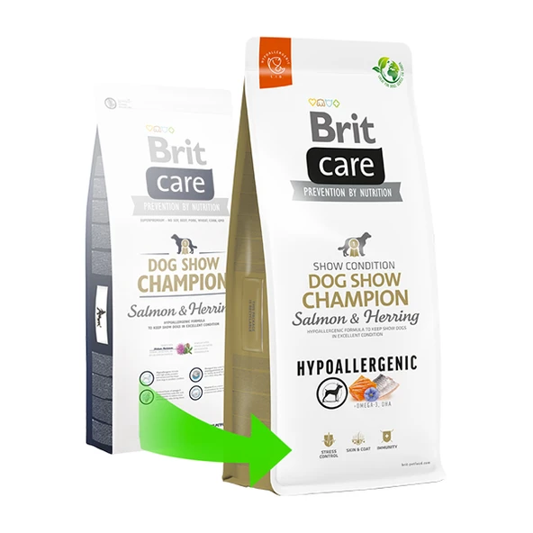 Brit Care Hypo-Allergenic Champion Somonlu ve Ringa Balıklı Yetişkin Köpek Maması  12 Kg - Resim 3