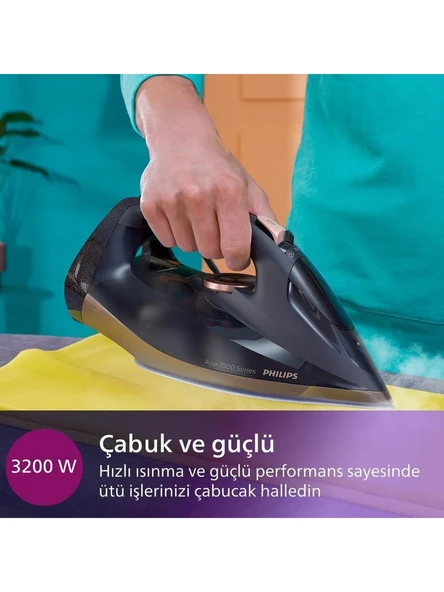 Philips Azur DST7510/80 7500 Serisi 3200 W Buharlı Ütü - Resim 3