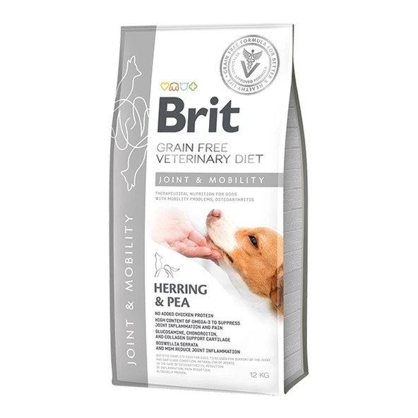 Brit Veterinary Diet Joint Mobility Ringa Balıklı Tahılsız Köpek Maması  Yetişkin (1 - 7 Yaş) 12 Kg Hayır ürün görseli 1