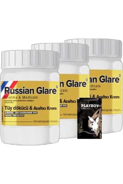 Adoil Rusian Glare Tüy Kremi Nano 3 Adet X 50 Ml Rus Merhemi + Yanında Jel ürün görseli 1