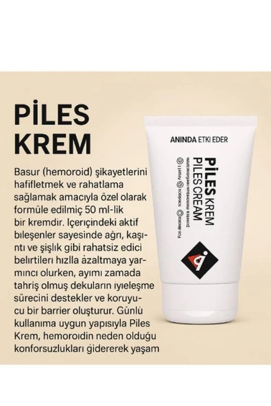 Flamex Piles Rahatlamanız İçin Yeni Formüllü Çözümünüz Bakım Kremi 50 ml x 1 adet - Resim 4