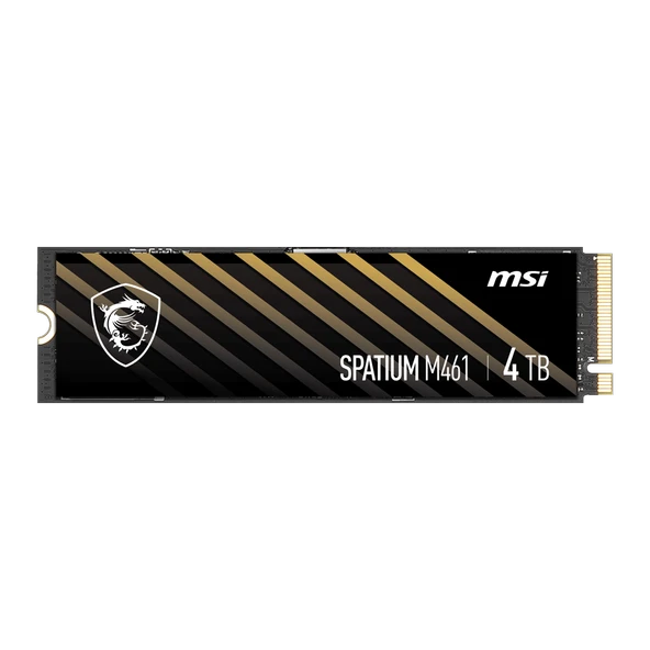 MSI 4TB SPATIUM M461 Gen4 M.2 2280 SSD 5000MB Okuma / 4200MB Yazma SPATIUM M461 M.2 4TB ürün görseli 1