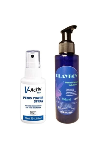 yourbrand V-Activ Power Erkeklere Özel Sertlik Sprey 50 Ml + Mucizevi 125ml Lubricant Gel - Resim 2