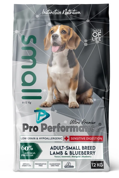 Pro Performance Small Kuzu Etli ve Yaban Mersinli Küçük Irk Yetişkin Köpek Maması  Yetişkin (1 - 7 Yaş) 12 Kg ürün görseli 1