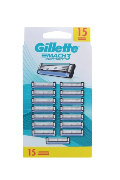 Gillette Mach3 Sport Yedek Tıraş Bıçağı 15 ADET ürün görseli 1