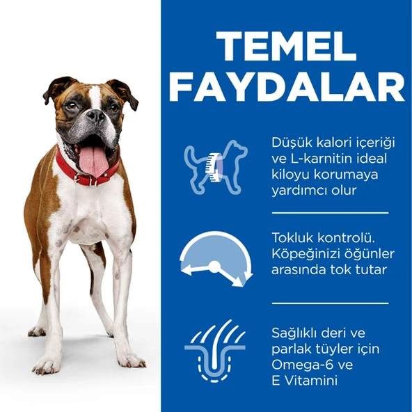 Hills Adult Light Medium Tavuklu Yetişkin Köpek Maması  14 Kg - Resim 3