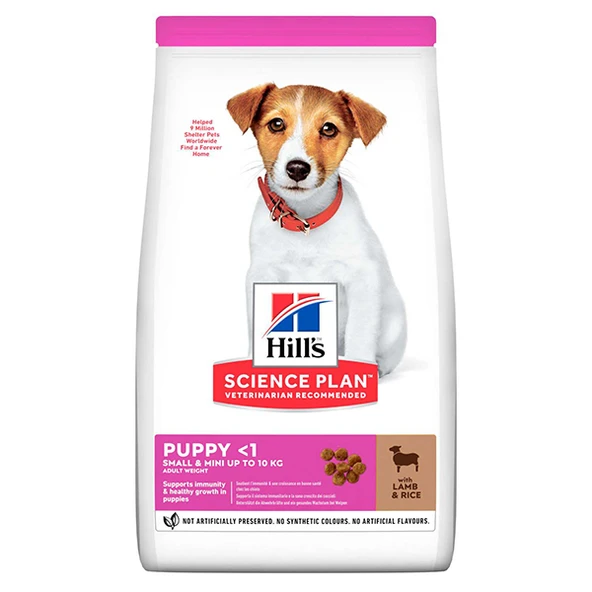 Hills Puppy Small & Mini Kuzu Etli Küçük Irk Yavru Köpek Maması  1+500 Gr Hediyeli ürün görseli 1
