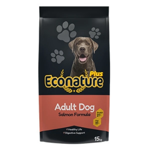 Econature Plus Somonlu Yetişkin Köpek Maması  Yetişkin (1 - 7 Yaş) 15 Kg ürün görseli 1
