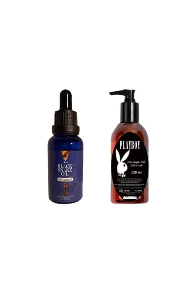 Ekince Hintohu Black Snake Erkekler Için For Men Playboy Masaj Yağı ürün görseli 1