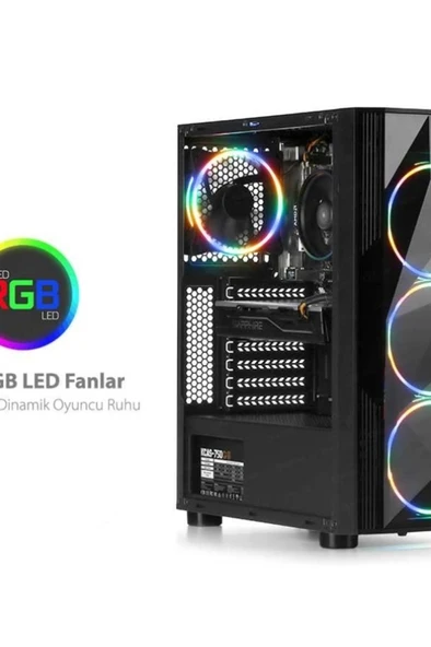 Dark Diamond Pro 4x12cm Rgb Full Akrilik Ön Ve Yan Panel, Usb 3.0 Bilgisayar Kasası ürün görseli 1