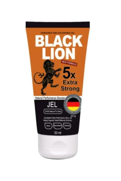 Adoil Black Lion Gel 5x Erkeklere Özel Sertleştiricili Büyütücülü Kremi 50ml ürün görseli 1