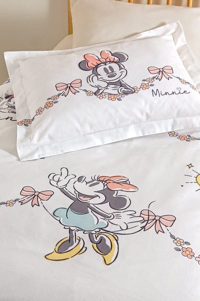 Özdilek Minnie Mouse Bowties Disney Lisanslı Bebek Nevresim Takımı ürün görseli 1