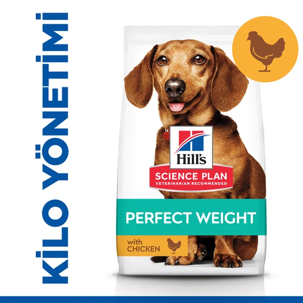 Hills Adult Perfect Weight Mini Tavuklu Küçük Irk Yetişkin Köpek Maması  1.5 Kg ürün görseli 1