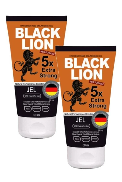 Adoil Black Lıon Jel Sertleştirmeli Büyütmeli Erkek Kremi 50ml X 2 Adet ürün görseli 1