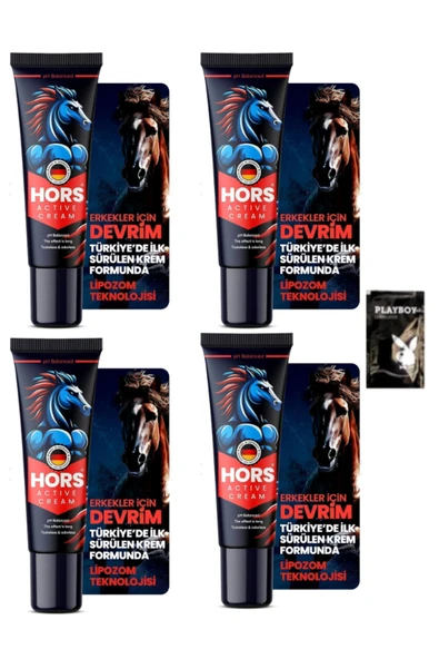yourbrand Hors Active Cream Gecikme Ve Sertleşme P.enis Kremi 50ml 4 Adet 1 Adet Jel ürün görseli 1