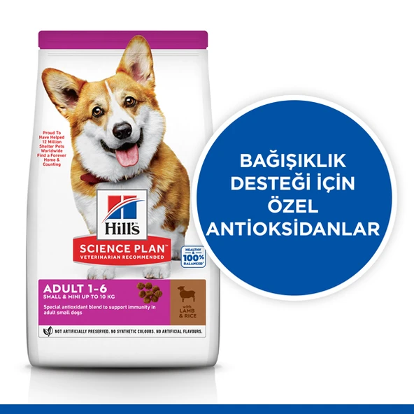 Hills Small Mini Küçük Irk Kuzulu Yetişkin Köpek Maması  1.5 Kg - Resim 2