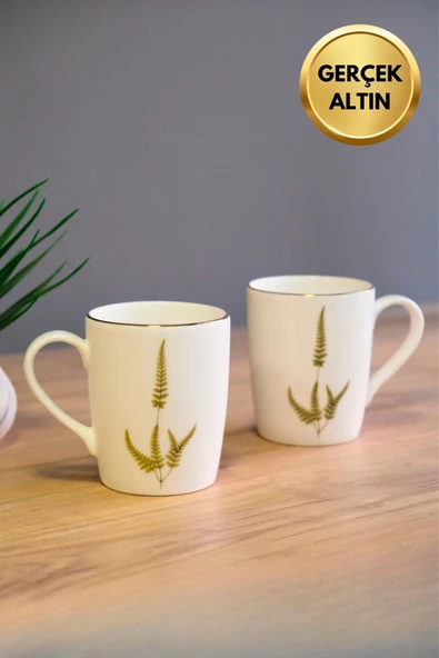 Tabak Evi Porselen Natura Marinum Kulplu Mug Kupa 9cm 220ml 2 li ürün görseli 1