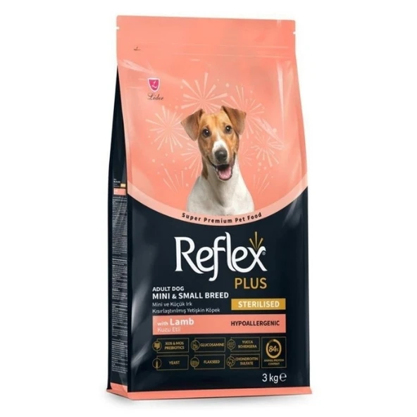 Reflex Plus Kuzu Etli Mini ve Küçük Irk Kısırlaştırılmış Yetişkin Köpek Maması  3 Kg ürün görseli 1