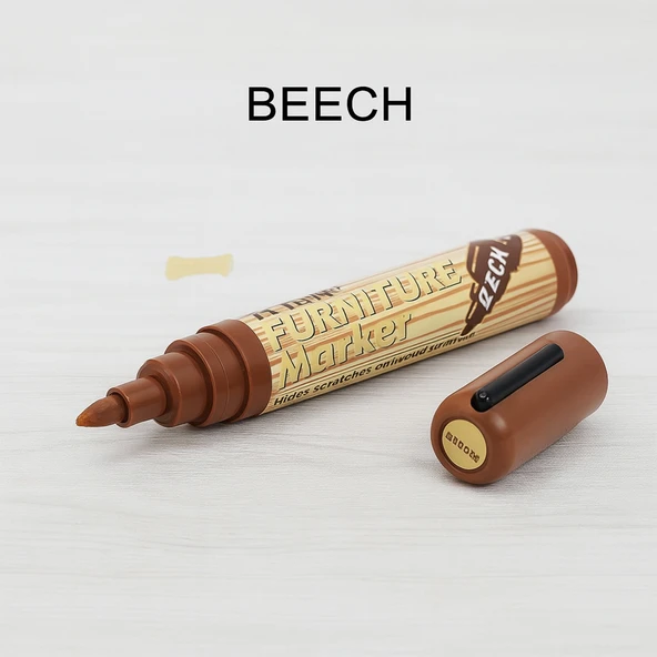 Kayın Renk Mobilya Rötuş Kalemi Ahşap Masa Sehpa Dolap Kalemi Parke Çizik Giderici Çatlak Kapatıcı - Resim 7