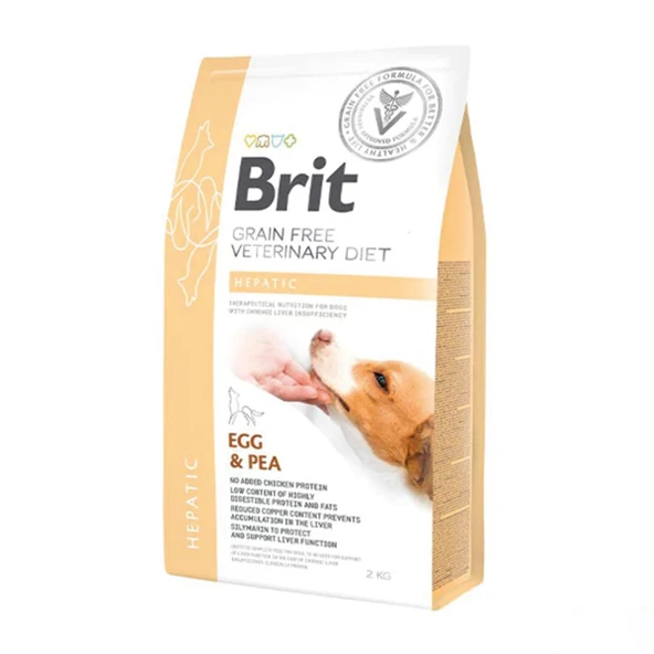 Brit Veterinary Diet Hepatic Yumurtalı Tahılsız Karaciğer Hastası Köpek Maması  Yetişkin (1 - 7 Yaş) 12 Kg Hayır ürün görseli 1