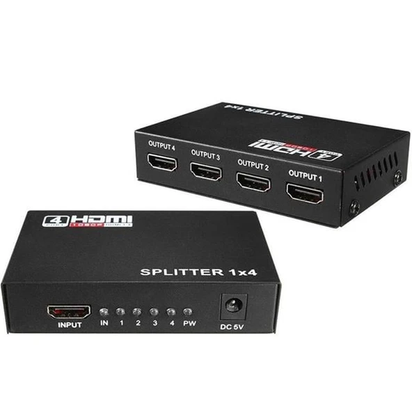 Fully G-538G 1.4V 1080P 3D 4 Portlu HDMI Splitter Dağıtıcı ürün görseli 1