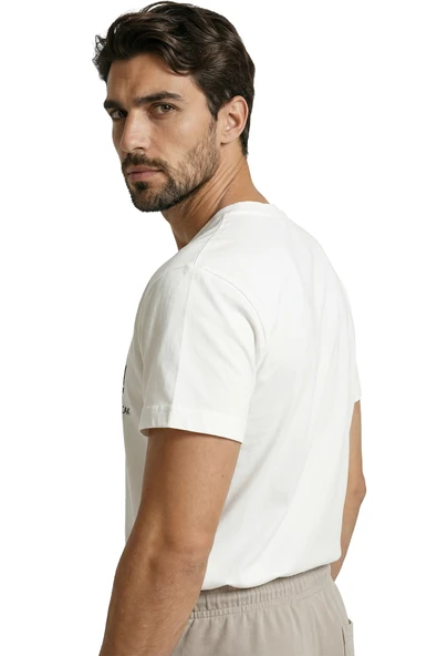 İstiklal Marşı ''Korkma'' Yazılı ve Türk Bayraklı Milli Tasarım Premium Erkek Tişört - Resim 3