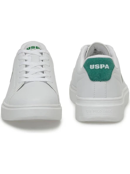 U.S.POLO ASSN.LINDA 4FX BEYAZ YEŞİL RAHAT KALIP SPOR AYAKKABISI - Resim 6