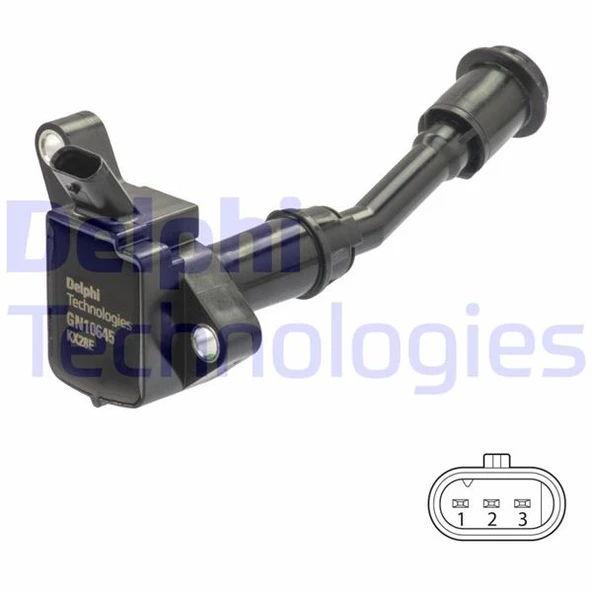 DELPHI GN10645-12B1 ATESLEME BOBINI FORD C MAX II-FOCUS III-MONDEO V KUGA II 1.5 ECOBOOST DS7G12A366BB-1836729-1800554 ürün görseli 1