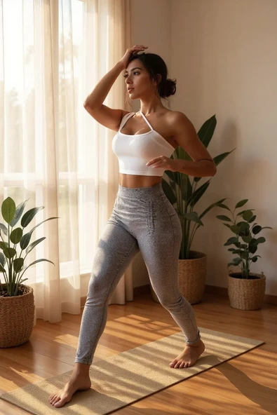 Kadın Beyaz Tek Omuzlu Çapraz Askılı Crop Top Büstiyer - Resim 8