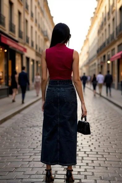 Kadın Bordo Kolsuz Balıkçı Yaka Basic Bluz - Resim 6