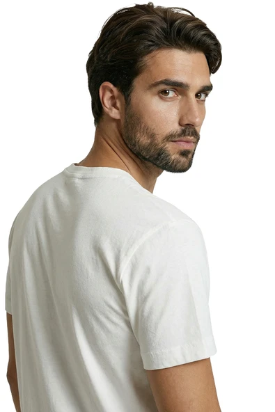 Klasik K. Atatürk İmzalı Minimalist Tasarım Premium Erkek Tişört - Resim 3