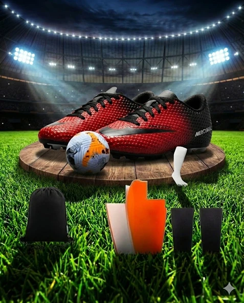 Çocuk Halı Saha Ayakkabısı Ve Full Futbol Seti ürün görseli 1