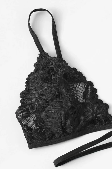 Kadın Siyah Özel Şık Sütyen Külot Takımı - Modern, Konforlu ve Günlük Kombinlere Uygun - Resim 4