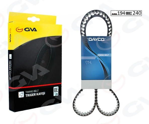 GVA 58194240 TRIGER KAYIŞI 194x240 FIAT EGEA 15> LINEA 09> DOBLO III 10> BRAVO II 07>14 500 L-X 12> ALFA ROMEO GIULIETTA 10> MITO 08>15 JEEP RENEGADE 14> OPEL COMBO 12> SUZUKI SX4 S-CROSS 13> VITARA 1 ürün görseli 1