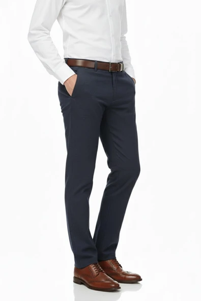 Erkek Regular Fit Klasik Pilesiz Kanvas Pantolon P1168 BGL-ST04796 - Resim 10