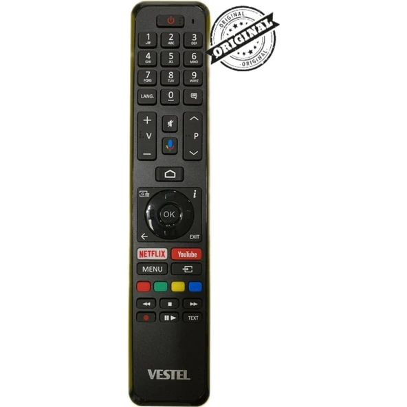 Vestel Android Smart LED Tv Kumanda Mikrofonlu Ses Komutlu Kumanda (Orjınal) ürün görseli 1